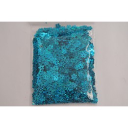 Lovertjes bloemetjes blauw, 5 mm (LO002)