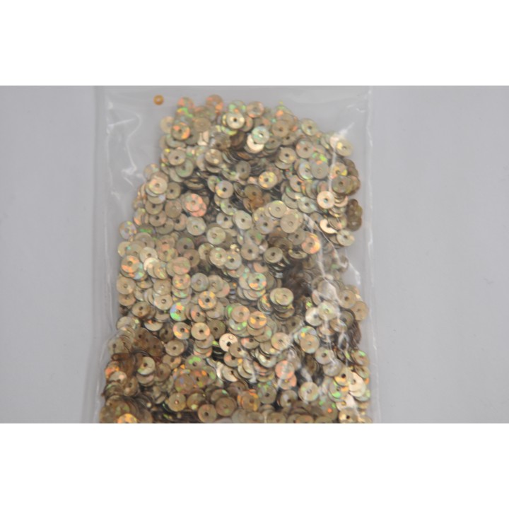 Paillettes rondes or scintillantes, 3 mm (LO015)