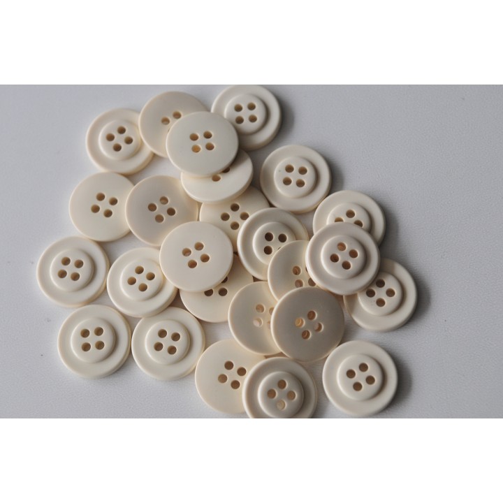 Crème, 4 trous, 14 mm (OK010)