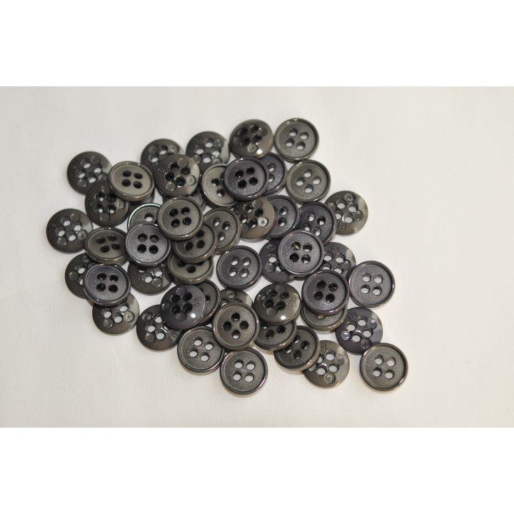 Grey, 4 holes, 11 mm (OK002)