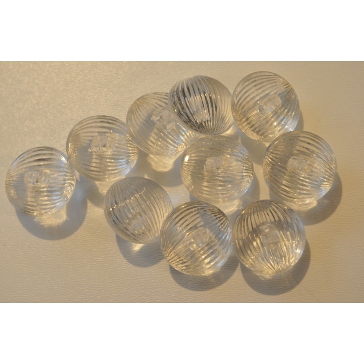 Transparent gewölbt mit Streifen (J010)
