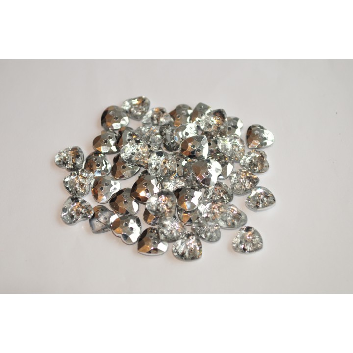 Heart, Swarovski look (NB025)